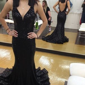 Black Sequence Dress.